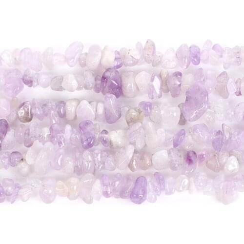 Irregular Chip Purple Jade Stone Gravel Natural Stone Beads For Jewelry Making DIY Loose Spacer Beads Necklace Bracelet Handmade