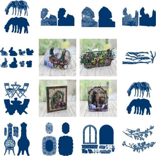 2021NEW HOT Farm theme dies Metal Cutting Dies for DIY Scrapbooking Crafts Dies Cut Maker Photo Album Template Decoration