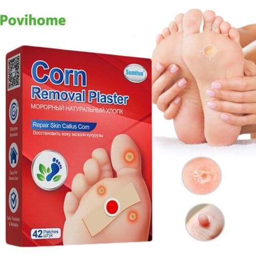 Sumifun 42pcs Callus patch Foot Care Plaster Medical Chicken Eye Corns Patches Warts Thorn stickers Foot Corn Removal Pads