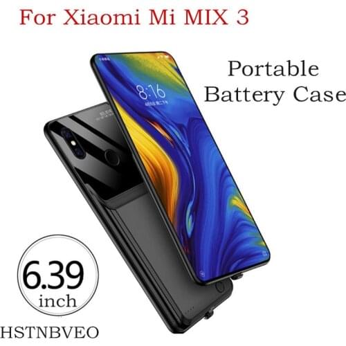 6000mAh Backup PowerBank Charging Cover for Xiaomi Mi MIX 3 Battery Case External Battery Charger Case For Xiaomi Mi MIX 3