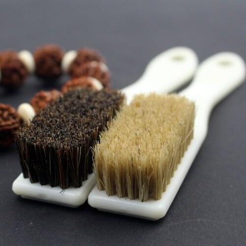 17cm Boot Brush Cleaner Shine Shoe Pig Bristles Brush With Wood Handle Household Cleaning Tools & Accessories Cleaning Brushes