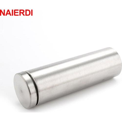 NAIERDI Glass Fasteners Diameter 19mm Stainless Steel Acrylic Advertisement Standoffs Pin Nails Billboard Fixing Screws Hardware