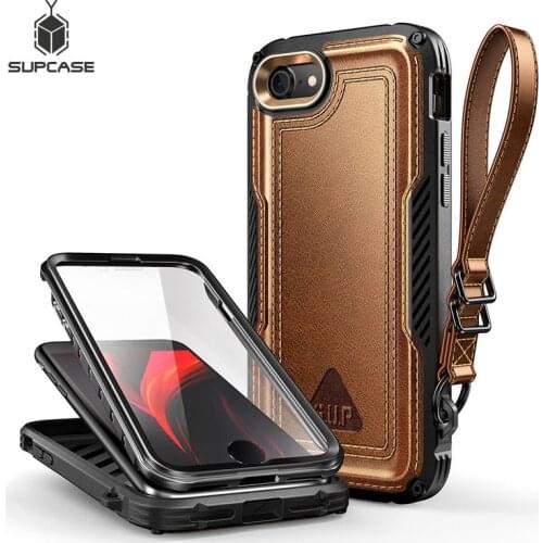 For iPhone SE 2020 Case For iPhone 7/8 Case SUPCASE UB Royal Full-Body Rugged Faux Leather Cover With Built-in Screen Protector