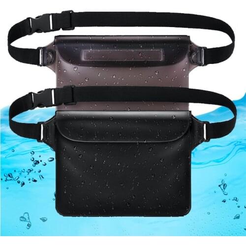 Women PVC Waterproof Phone Fanny Pack Outdoor Sports Transparent Storage Waist Bag New Beach Swim Drifting Seal Belt Bag