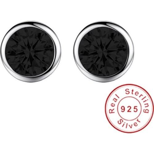 Lovers Tennis Stud Earrring AAAAA cz Real 925 sterling silver Bijou Cute Party Wedding Stud Earrings for women Bridal Jewelry