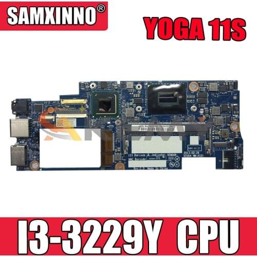 Akemy VIUU4 NM-A121 Motherboard For Lenovo YOGA 11S Laptop Motherboard CPU I3 3229Y DDR3 100% Test Work
