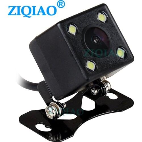 ZIQIAO Car Front Rear View Parking Camera Night Vision HD Parking Aid Ruler Lines Reversing Camera HS105