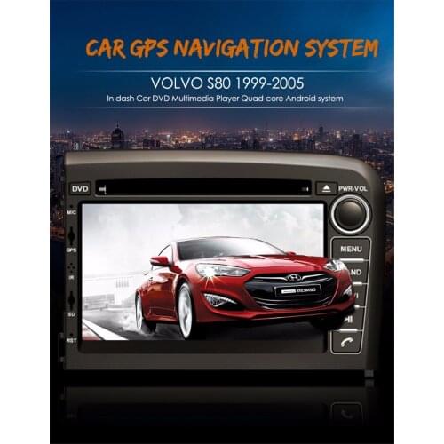 Android 10.0 IPS 7inch Car Multimedia Player GPS Navigation Stereo Automatic Radio DVD CD Player for 1999-2005 VOLVO S80