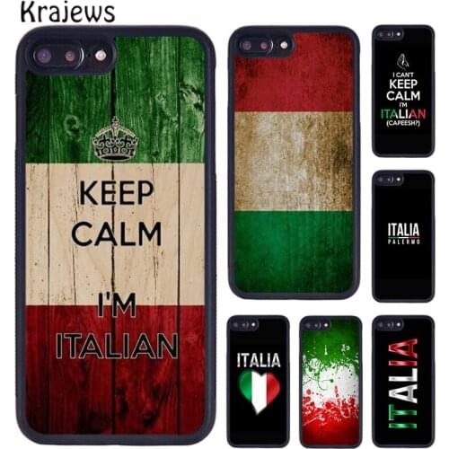 Krajews Italy Italia National Flag Phone Case Cover For iPhone 5 6s 7 8 plus X XR XS 11 12 pro max Samsung Galaxy S8 S9 S10 plus