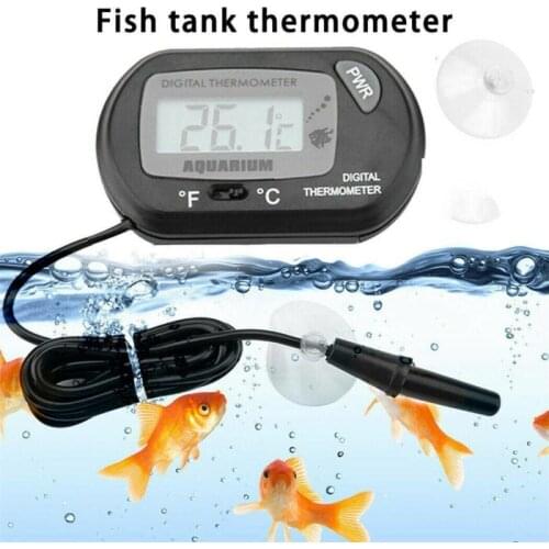 Digital LCD Display Fish Aquarium Reptile Terrarium Temperature Thermometer Probe Meter Fridge With Suction Cup