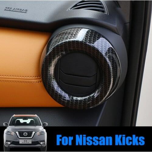 For Nissan Kicks 2017-2021 Car Center Control Air Conditioner Vent Outlet ABS Decoration Cover