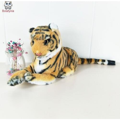 BOLAFYNIA Children Plush Stuffed Toys for Christmas Birthday Gift Baby Kid Toy Markings yellow tiger