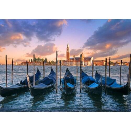 GONDOLAS VENICE ITALY NEW Art print Silk poster Home Wall Decor