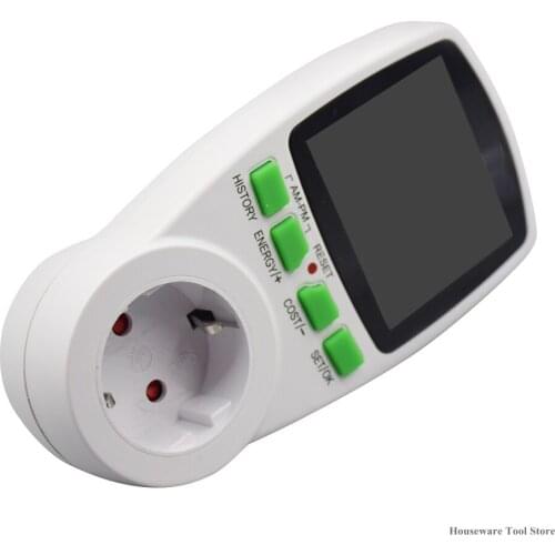 AC Power Meters 230v Digital Wattmeter Energy Meter Watt Monitor Electricity Cost Diagram Measuring Socket Analyzer