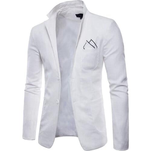 Hot 2020 Spring autumn Festival new cotton and linen mens casual suit jacket 2 capsules European code mens 9 color small suit