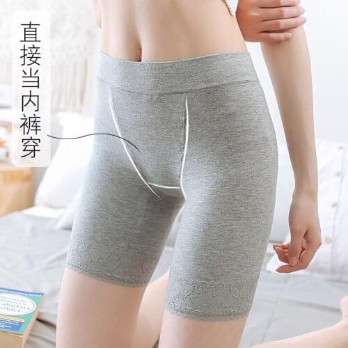 Hot Fat Mm Plus Large Size Safety Pants Womens Anti Light Off Non Crimping Summer 200kg Cotton Leggings Shorts Women