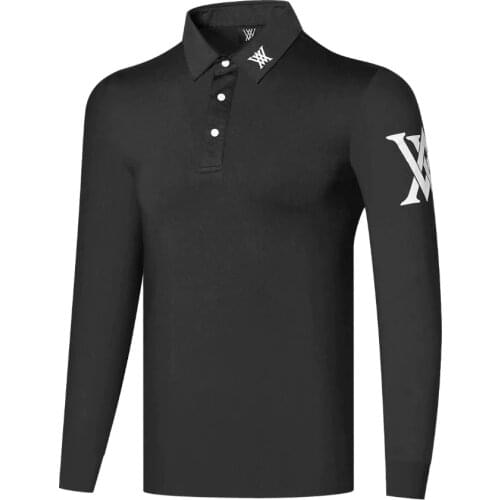 2021 new mens golf apparel W.ANGLE new mens long-sleeved golf t-shirt comfortable and breathable free shipping
