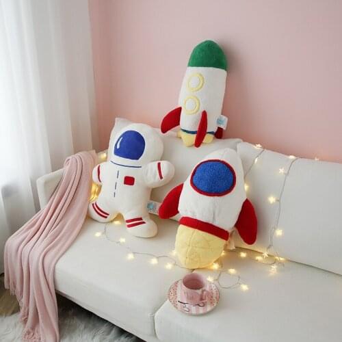 Plush Astronaut Spaceship Toy Stuffed Soft Science Fiction Type Doll Kids Toys Creative Toys for boys Children Birthday Gift