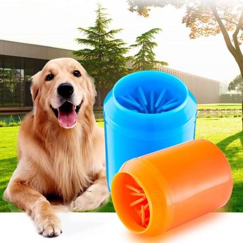 Portable Pet Foot Washer Cup Dog Combs Soft Silicone Pet Clean Brush Quickly Cleaning Paws Muddy Feet Dog Foot Wash Tool