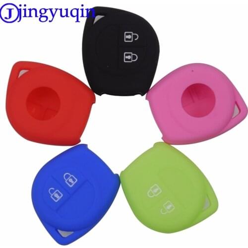 Jingyuqin Silicone 2 Buttons Remote Car Key Case Fob Protect Cover For Suzuki /SX4 /Swift /Vitara New Holder