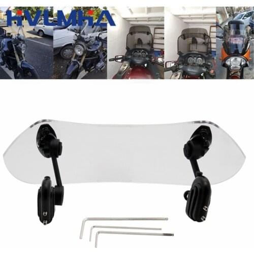 Universal Motorcycle Risen Adjustable Wind Screen Windshield Spoiler Air Deflector for motorcycles F800 R1200GS Accessories