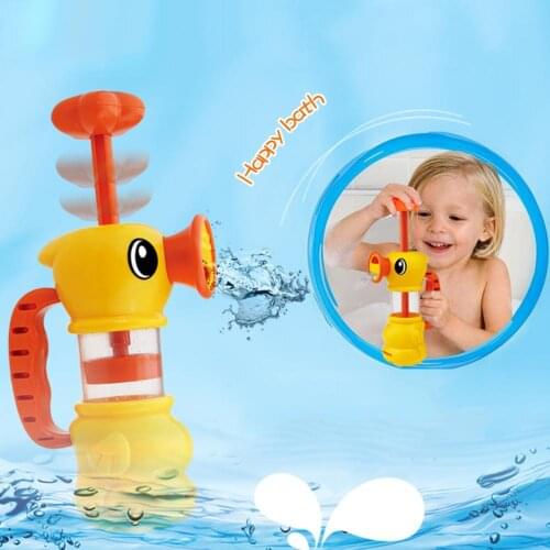 Bathroom Shower Children Bathing Pumping Duck Water Spraying Baby Play Toy