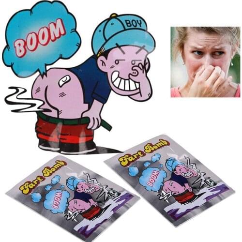 Funny Fart Bomb Bags Aroma Bombs Smelly Stink Bomb Joke Stinky Toy Tricky Day Funny Fools Gift Bag April N9P3