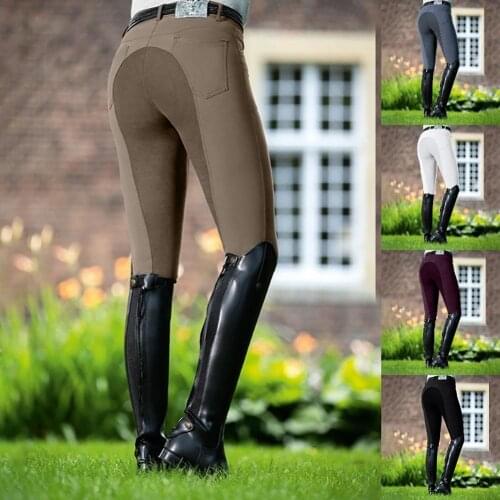 Women High Waist Equestrian Pants Elastic Horse Racing Skinny Trousers Fashion Riding Camping Running Climbing Pant