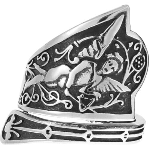 1PC Angel Music Christmas Ring Vintage Adjustable Christmas Spoon Rings Valentines Day Jewelry Gift Angel Music