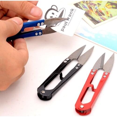 100PC New Arrival Trimming Scissors Nippers U Shape Clippers Sewing Embroidery Thrum Yarn High Quality Free Shipping