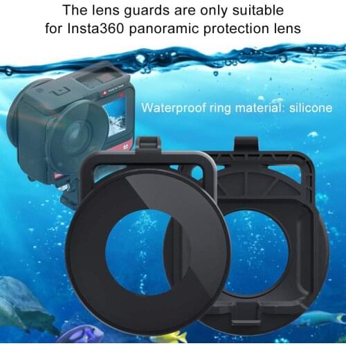 2 PCS Lens Protection Cover Cap for Insta360 ONE R Dual-Lens Mod Panoramic 360 Edition Camera glass Lens Guards Accessories