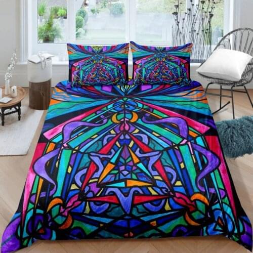 3D Anime cartoon Printed Pillowcases Bedding Set Queen King Size Dropshipping Boy gift Bohemian Blue style NO18