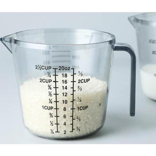600ml Thicken Plastic Measuring Cup with Scale Drinkware Milk Measure Liquid Cup Jug Container Measuring Tool For Baking