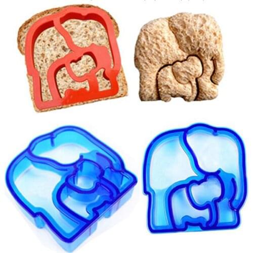 Butterfly Dinosaur Puppy Elephant Puzzle Dolphin Star Shape Plastic Sandwich Cutter Bread Toast Mold Mould Maker