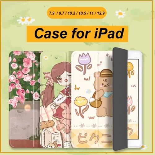 Case for iPad Pro 11 2021 2020 Case for iPad Air 4 10.2 7 8 8th Generation Case 9.7 6th Air 2 3 10.5 Mini 5 4 Smart Cover