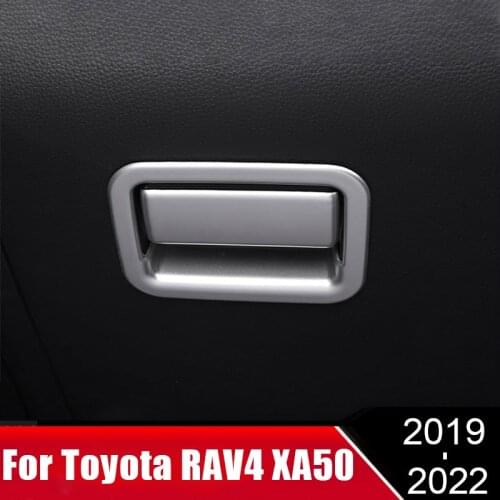 For Toyota RAV4 RAV 4 XA50 2019 2020 2021 ABS Car Glove Box Co-Pilot Handle Frame Trim Cover Sticker Decoration Accessories