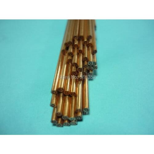 2.7mmx500mm Multihole Ziyang Copper Electrode Tube for EDM Drilling Machines