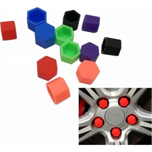 20pcs Car Tire Nut Protector Bolt Covers 17mm 19mm 21mm Screw Caps Decoration Silicon Gel Wheel Nut Protection