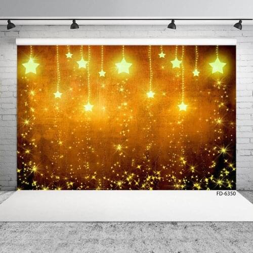 Twinkle Stars Light Photographic Background Custom Backdrop for Children Baby Shimmer and Shine Party Photoshoot Photo Studio
