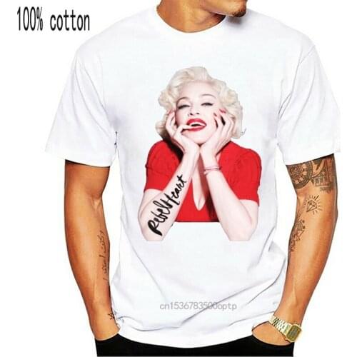 Madonna T-shirt For Men Plus Size Digital Print Group Tshirt Men Cotton Tees Streetwear