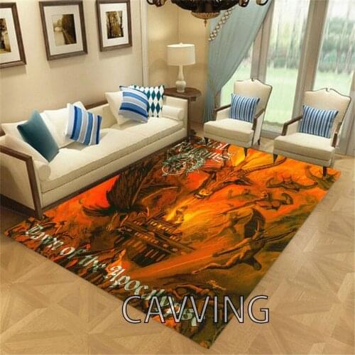 Vital Remains Band 3D Printed Carpets Soft Flannel Rugs Mat Rugs Anti-slip Large Rug Carpet Home Decoration for Living Room