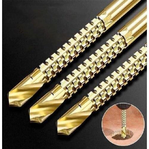 6pcs/set 3-8mm Cobalt Drill Bit Set HSS High Drill Bit Saw Set Metal Wood Drilling Hole tools Drill Titanium Coated Woodworking