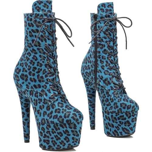 Leecabe 17CM/7Inch Womens Platform Sandals party High Heels Shoes Pole Dance bootie