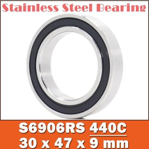 5PCS S6906RS Bearing 30*47*9 mm ABEC-3 440C Stainless Steel S 6906RS Ball Bearings 6906 Stainless Steel Ball Bearing