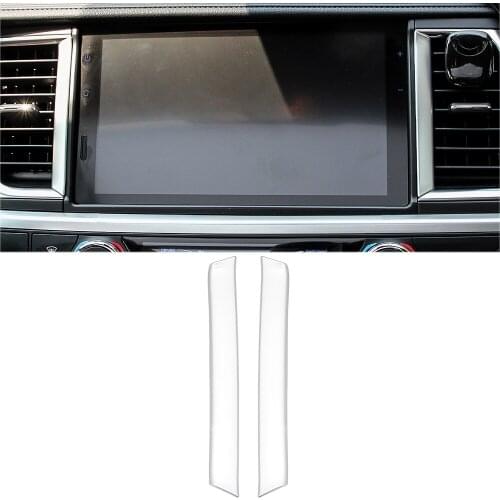 Senzeal 2PCS ABS Air Conditioning Central Control Outlet Vent Cover Trim for Toyota Highlander 2014 2015 2016 2017 2018 2019