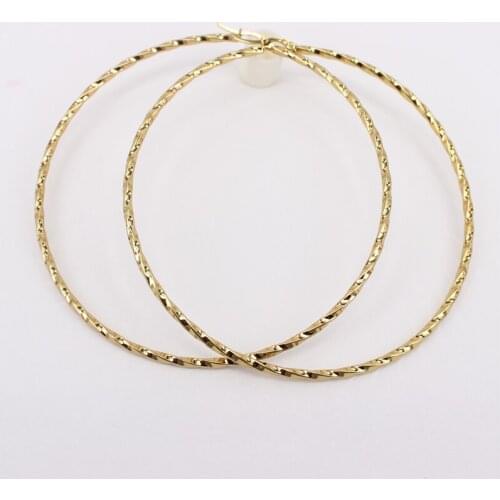 Big earrings for women exaggerated Hoop earrings 100mm 95mm European and American fashion jewelry simplee LH1010