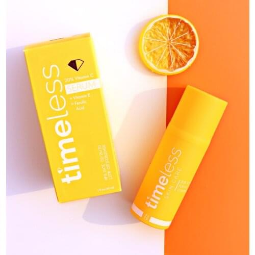 Timeless 20% VITAMIN C + E Ferulic Acid Serum Antioxidant Whitening Moisturizing Face Serum Anti Wrinkle Brighten skin Skin Care