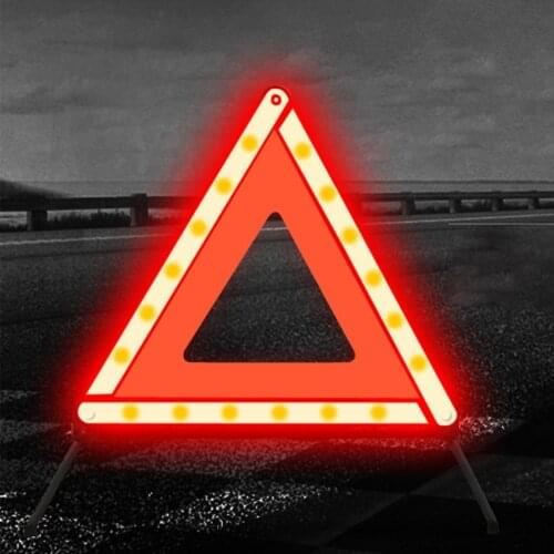 Car Vehicle Emergency Breakdown Triangle With Reflective Jacket Breakdown Warn Safety ​Auto ​Folded Stop Sign Road Reflector