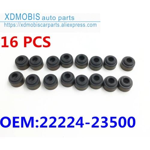16 pcs Valve stem seal valve seal FOR hyundai ACCENT 99-03 AZERA COUPE 06-07 ELANTRA AVANTE 00-06 GETZ I30 MATRIX 22224-23500