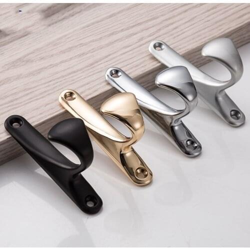 1pcs Aluminum alloy wall hooks for heavy metal hanging clothes coat hat Creative Wide open hanger decorative Home hardware